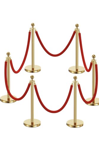 Stanchions for red carpet 