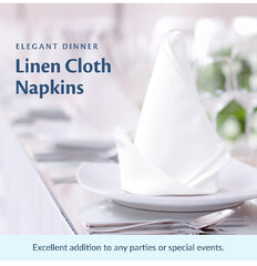 Linen dinner napkins 